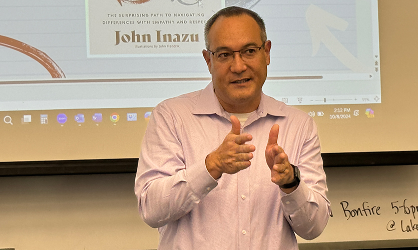 John Inazu shared his advice for learning to disagree with empathy during an October 8 event.